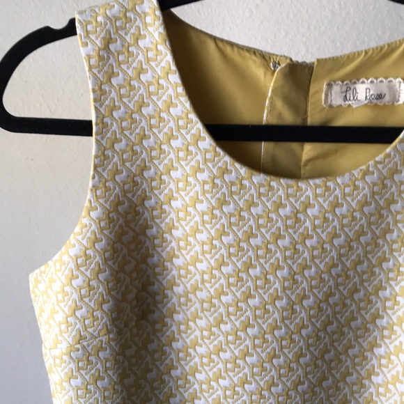 Lili Rose textured yellow dress - Picture 3 of 3